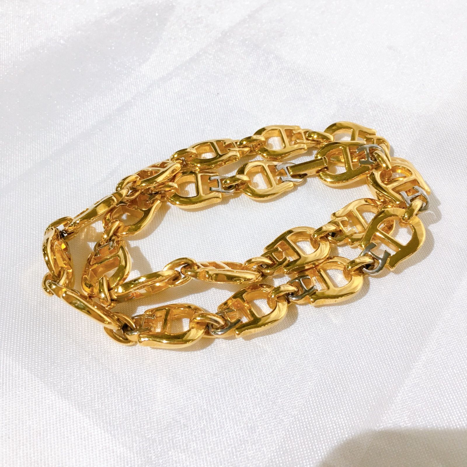 Etienne Aigner アイグナー ブレスレット イニシャル ゴールド 