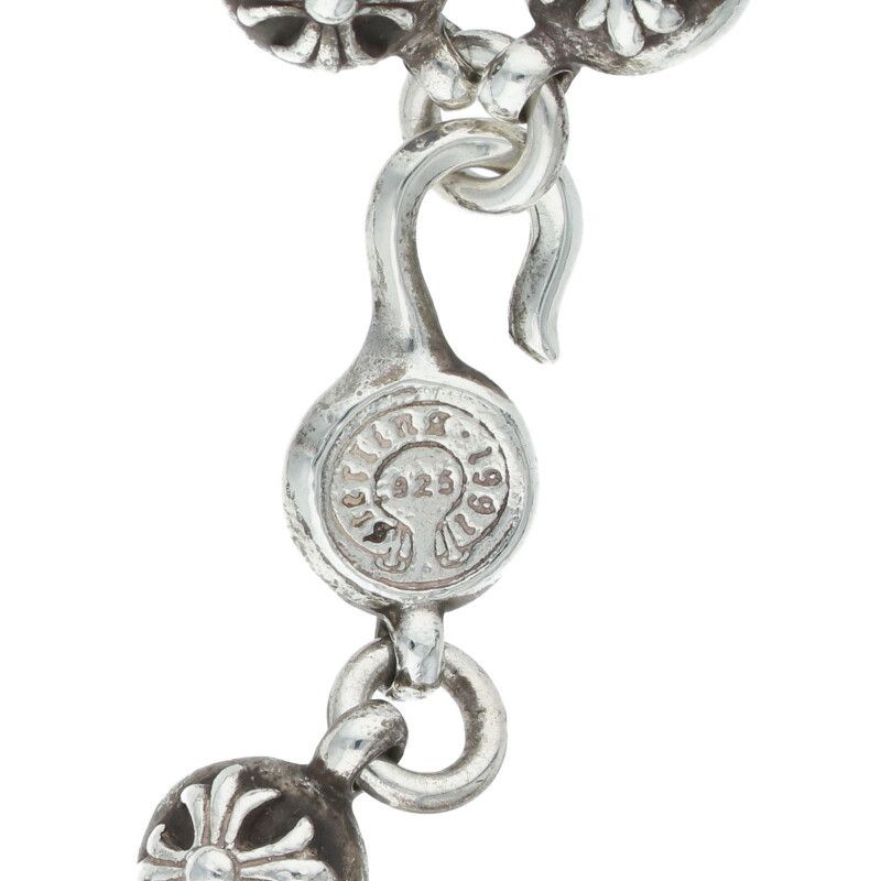 クロムハーツ NO2 BALL/#2クロスボール シルバーブレスレット メンズ