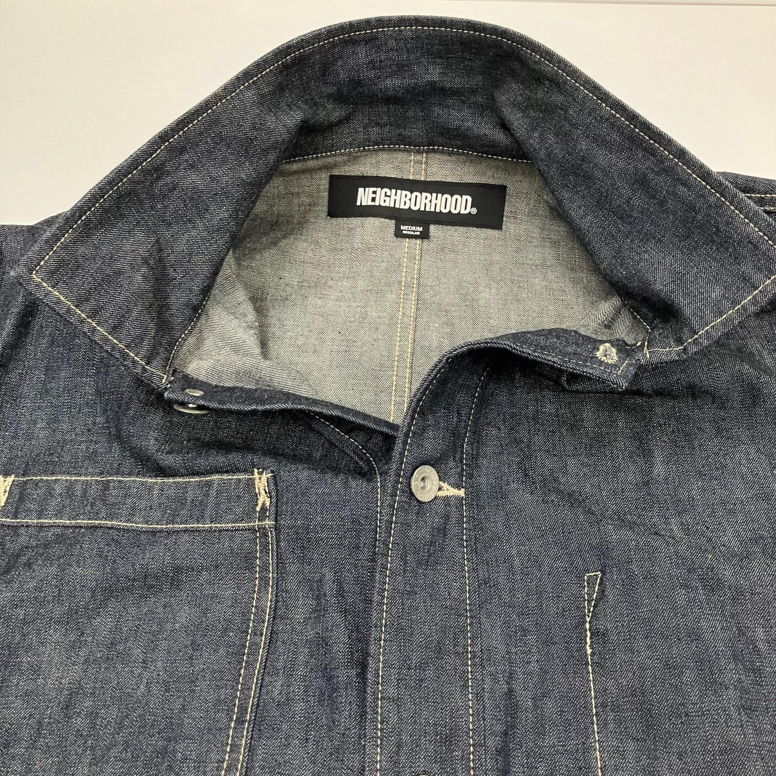 イオン広店 NEIGHBORHOOD ネイバーフッド その他アウター DENIM DEALER COAT 222YTNH-JKM01 インディゴ サイズ M 96 KANDAIZUMI_COM