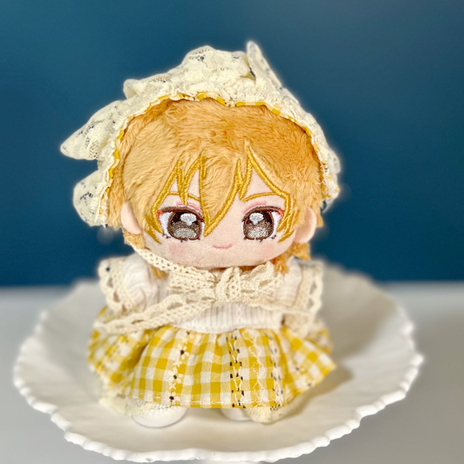 ぬい服　赤　ピンク　黄色　10cm 着せ替え ぬいぐるみ ツイード いつぬい ぬい服 黄色 赤 10cm 着せ替え ぬいぐるみ ツイード ケープ いつ
