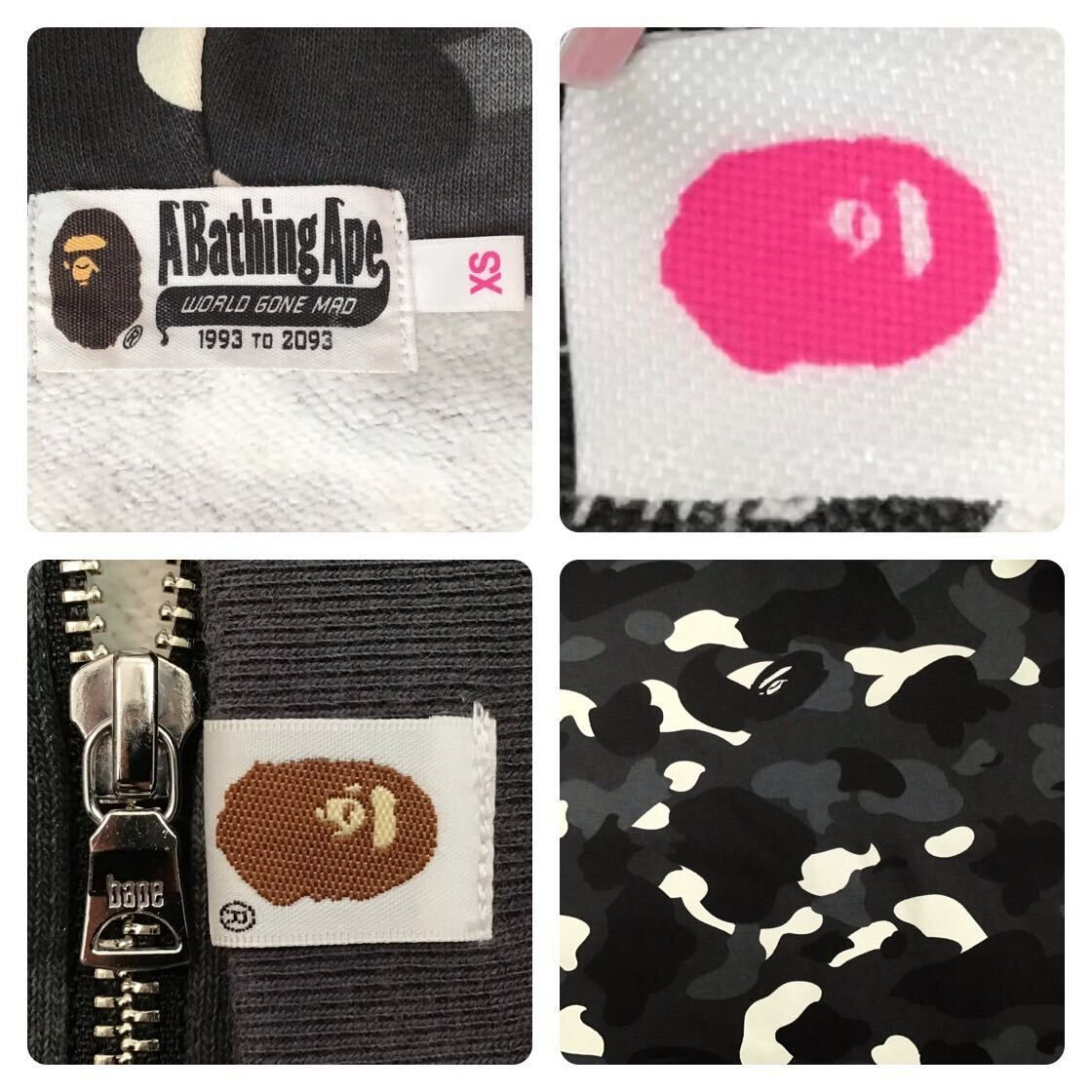 BAPE 蓄光 2015年 City camo シャーク パーカー レディース A BATHING APE - BAPE 蓄光 City Camo シャーク パーカーの通販 by