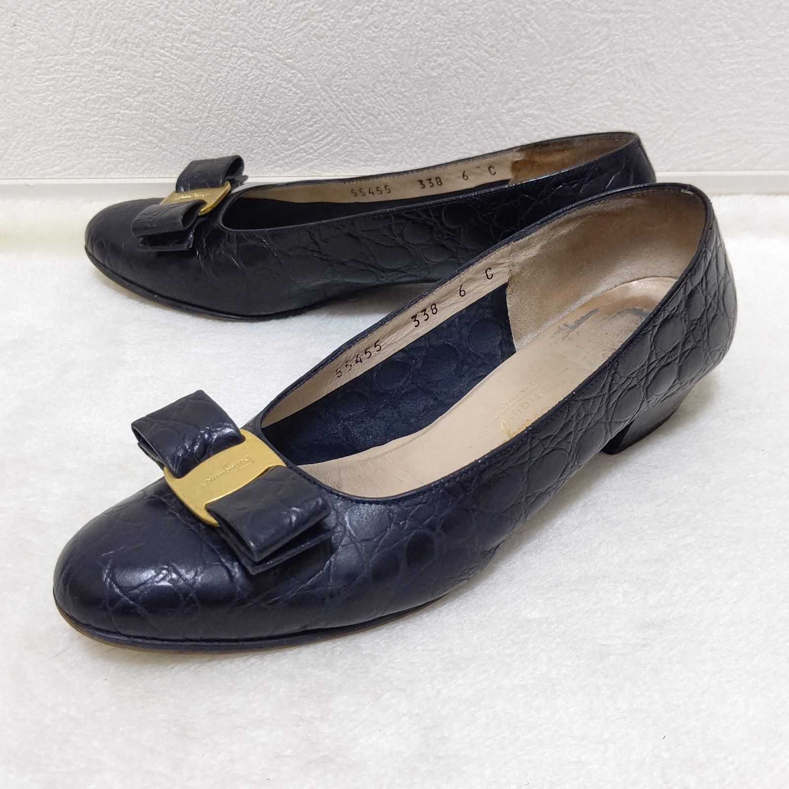 SALVATORE FERRAGAMO ヴァラ オープントゥ パンプス - ハイヒール/パンプス SALVATORE FERRAGAMO ヴァラ オープントゥ パンプス - ハイヒール/パンプス