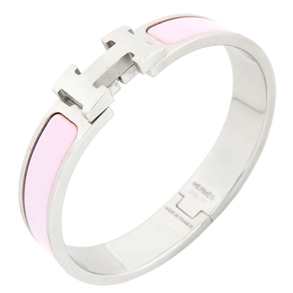 HERMES エルメス クリックH ピンク シルバー PM バングル 【公式通販】