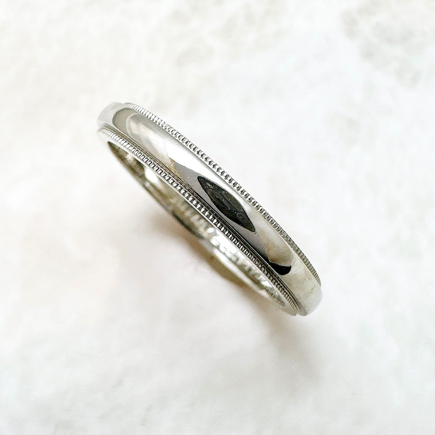 Tiffany & Co. プラチナ ミルグレインリング　15号　プラチナ 15号【TIFFANY&Co./ティファニー】 リング・指輪 ミルグレイン