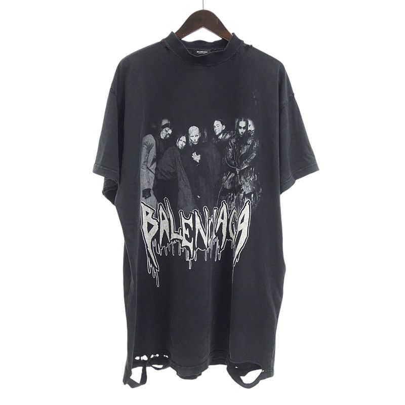 バレンシアガ|BALENCIAGA 24AW METAL HEADS メタルヘッド 半袖 Tシャツ ブラック サイズ メンズ1