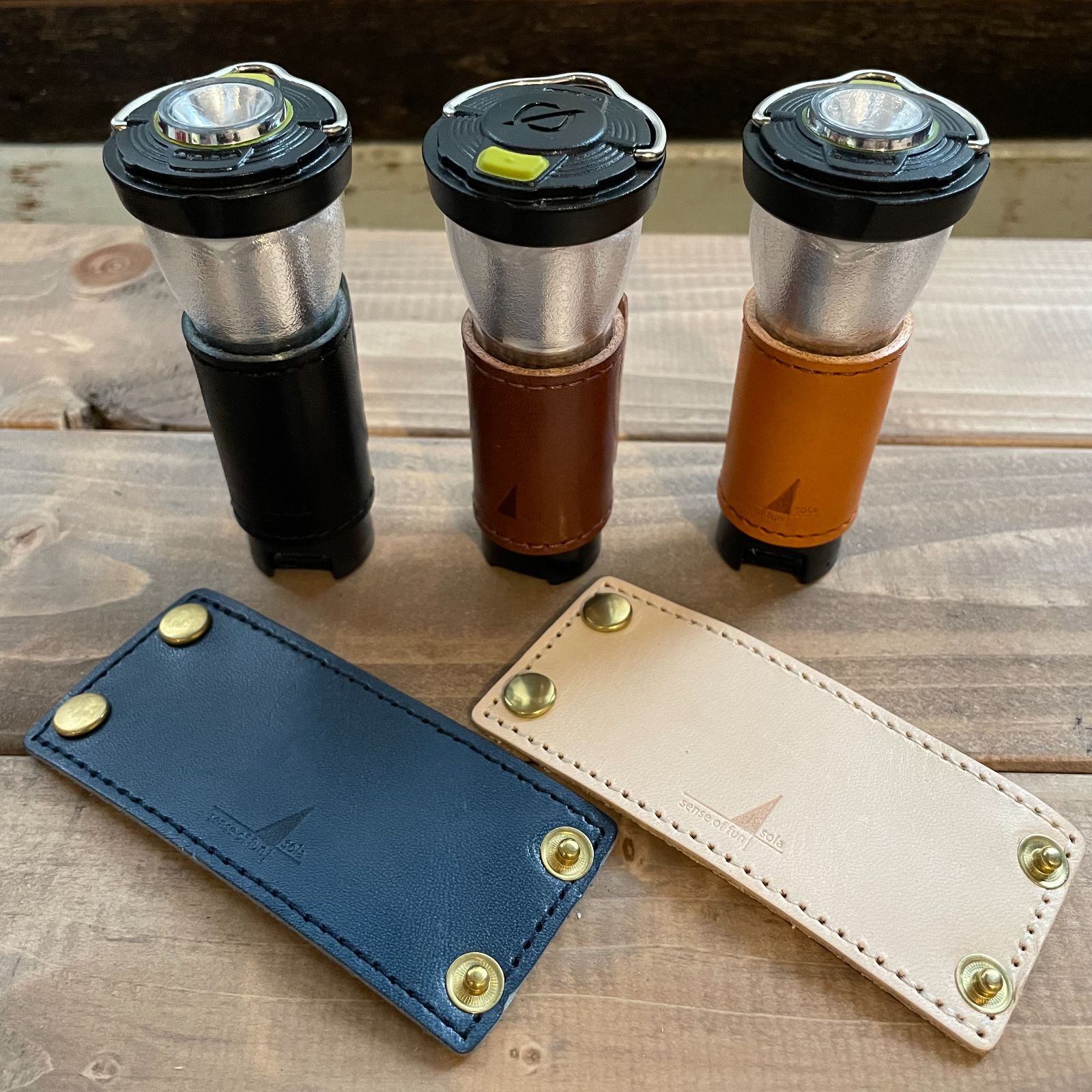 トッピング① GOAL ZERO 真新しく レザーカバー キャンプ アウトドア  