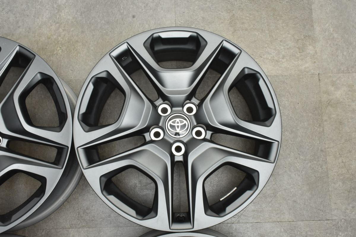 新車外し トヨタ RAV4 アドベンチャー 後期 純正ホイール 19インチ 4本 7.5J5HPCD114.3+40 ハリアー流用可　(VHG329)クレジットカード QRコード決済可能 新車外し品】トヨタ RAV4 アドベンチャー 純正 19in 7.5J +40 PCD114.3