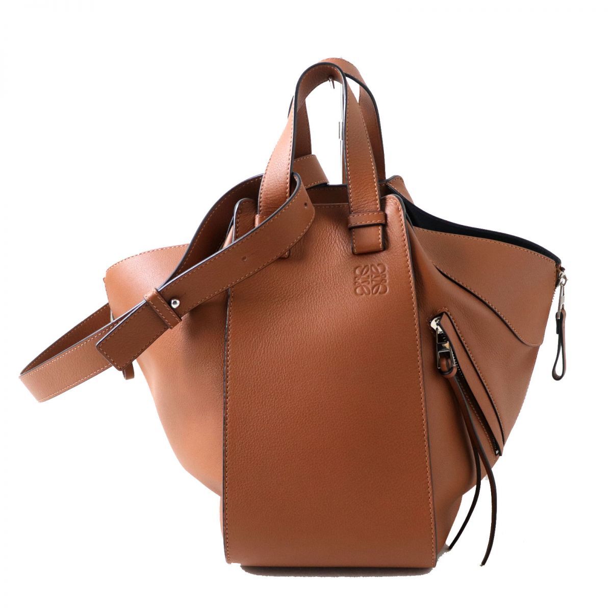 極美品◎スペイン製 LOEWE ロエベ 387.30.T38 ハンモック ミディアム  