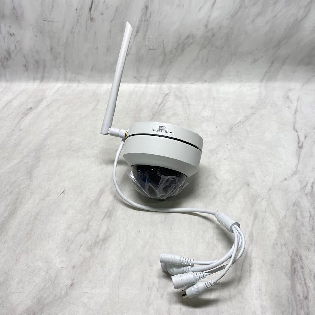 美品】SecuSTATION 防犯カメラ ドーム型パンチルト対応カメラ SC-DE55