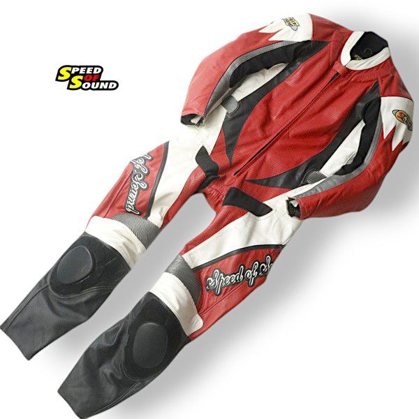美品 SPEED OF SOUND RACING MFJ公認 牛革 フッ素加工 撥水 オール