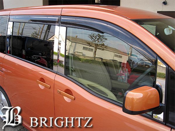 BRIGHTZ セレナ C25 超鏡面ステンレスメッキサイドドアモール - 外装