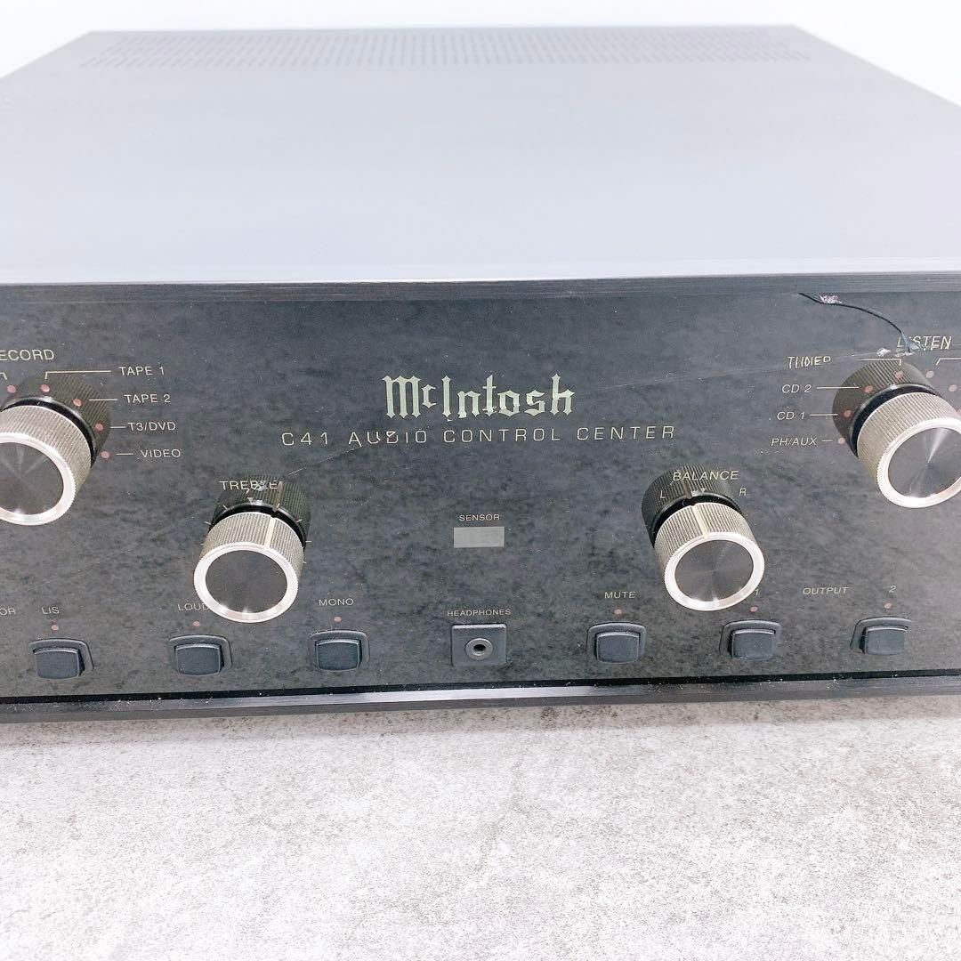 【現状品】McIntosh マッキントッシュ　 プリアンプ　C41 現状品】McIntosh マッキントッシュ プリアンプ C41 - メルカリ