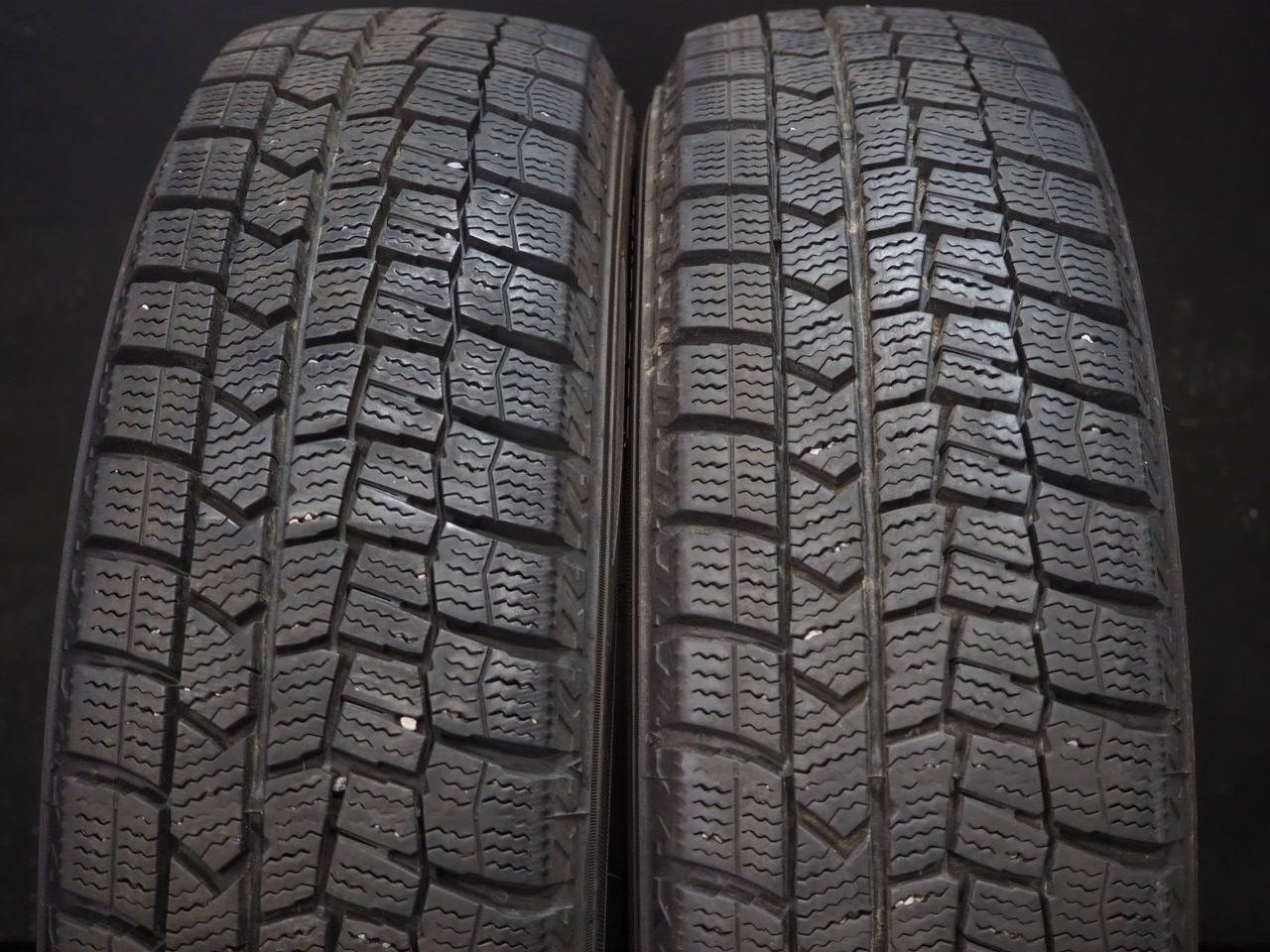 売切 バリ山 ダンロップ WINTER MAXX WM02 155/65R14 2本 ワゴンR スペーシア ムーブ タント NONE NWGN NBOX等