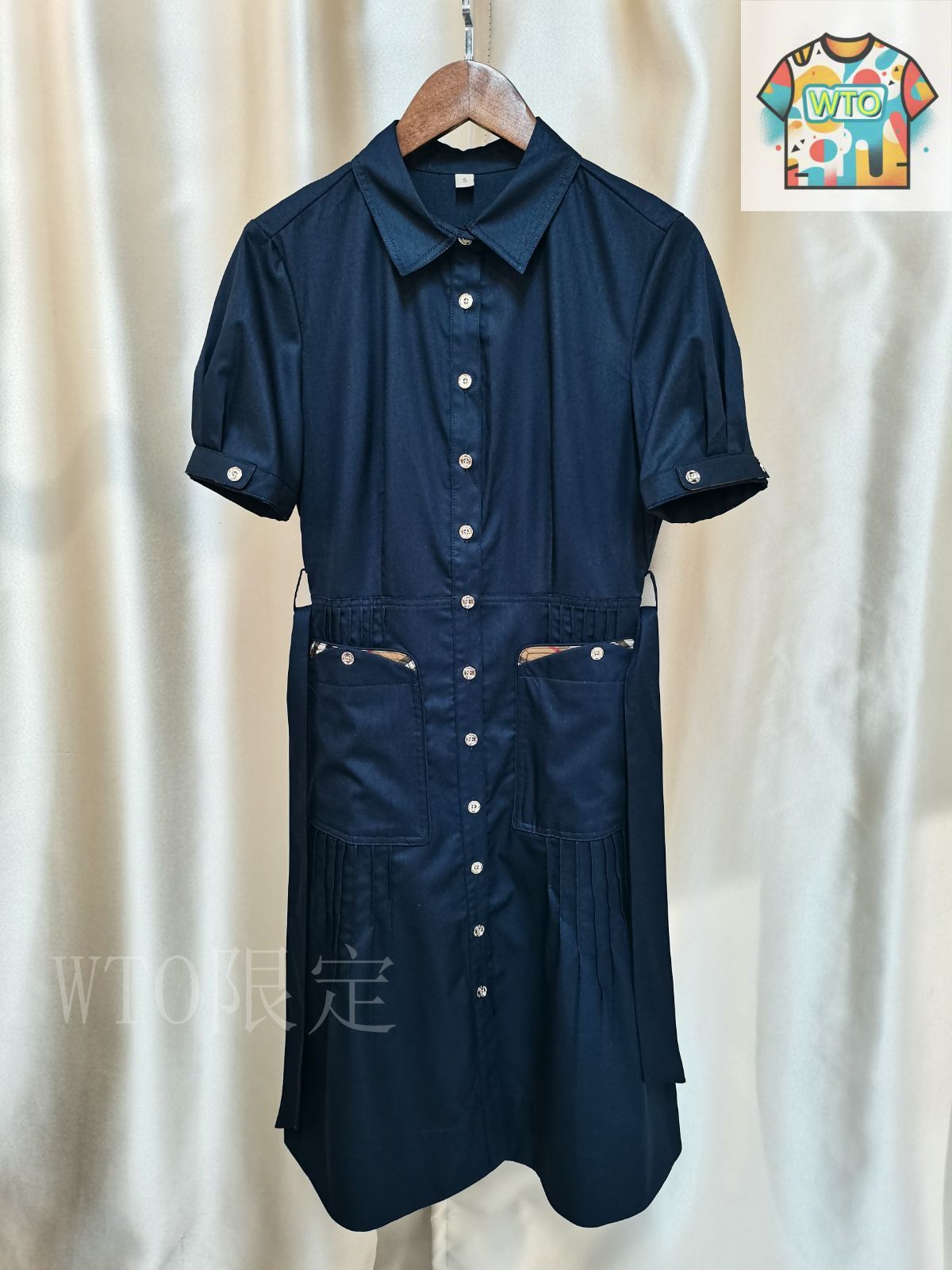 今日WTO】Burberry クラシックカラー チェックワンピース-GM68