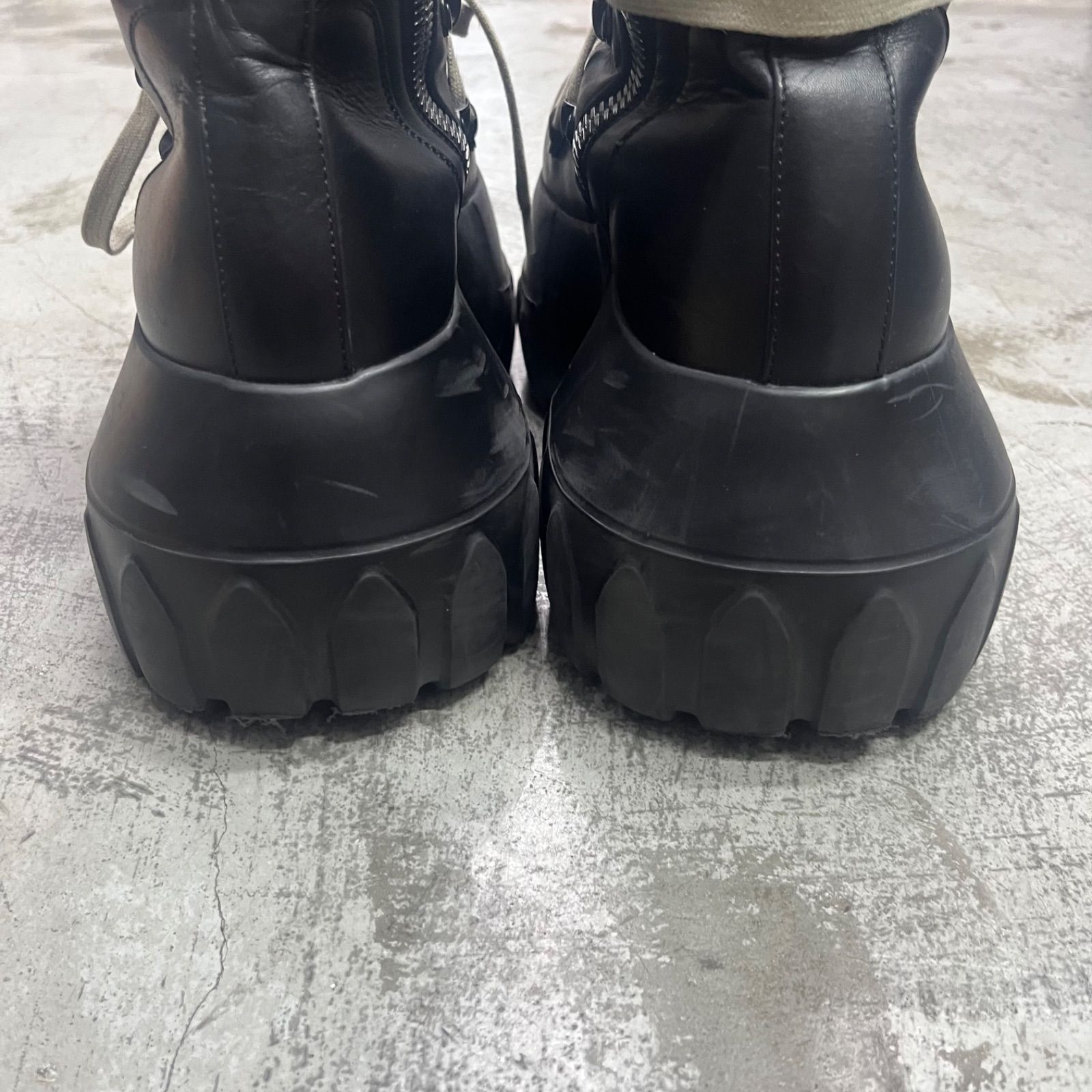 Rick Owens エクリュ Hollywood ハリウッド スニーカー 牛革 リック オウェンズ / RICK OWENS Hollywood 小牛皮 丸頭 靴