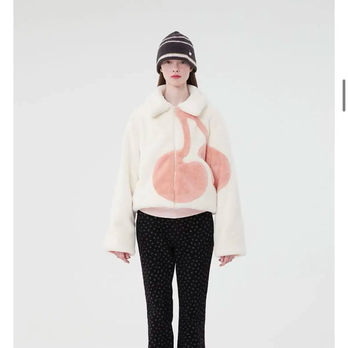 KIRSH キルシー ビッグチェリー フリース ably エイブリー ZIGZAG ジグザグ MUSINSA ムシンサ