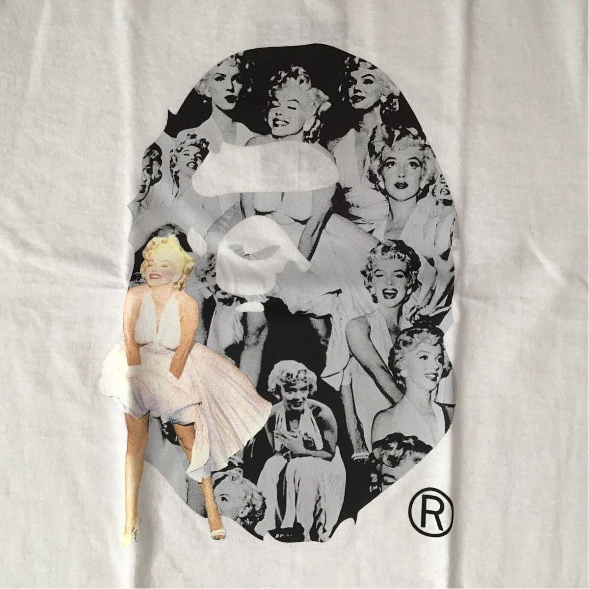 ★新品★ マリリン モンロー × BAPE BIG HEAD Tシャツ Sサイズ a bathing ape Marilyn Monroe エイプ  ベイプ アベイシングエイプ