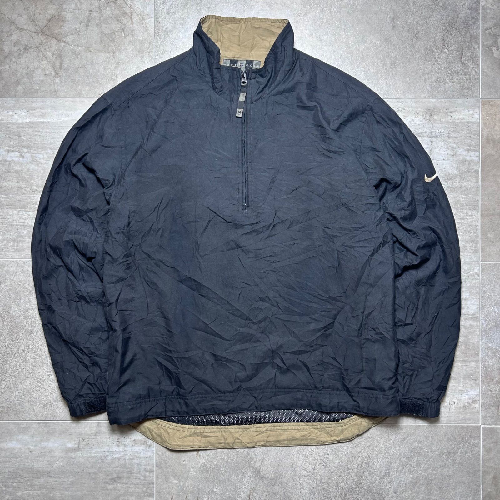 00s Nike Golf ナイロンプルオーバー　中綿入り　ハーフジップ　y2k 00s Nike Golf ナイロンプルオーバー中綿入りハーフジップy2k