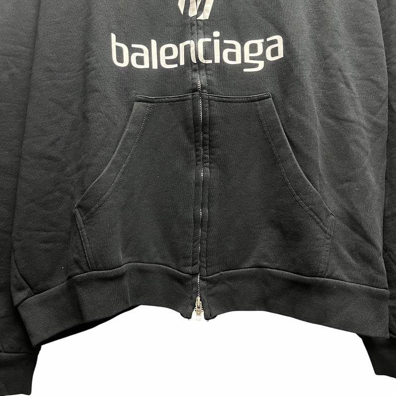 バレンシアガ BALENCIAGA 24SS Soccer Paris Zip-Hoodie