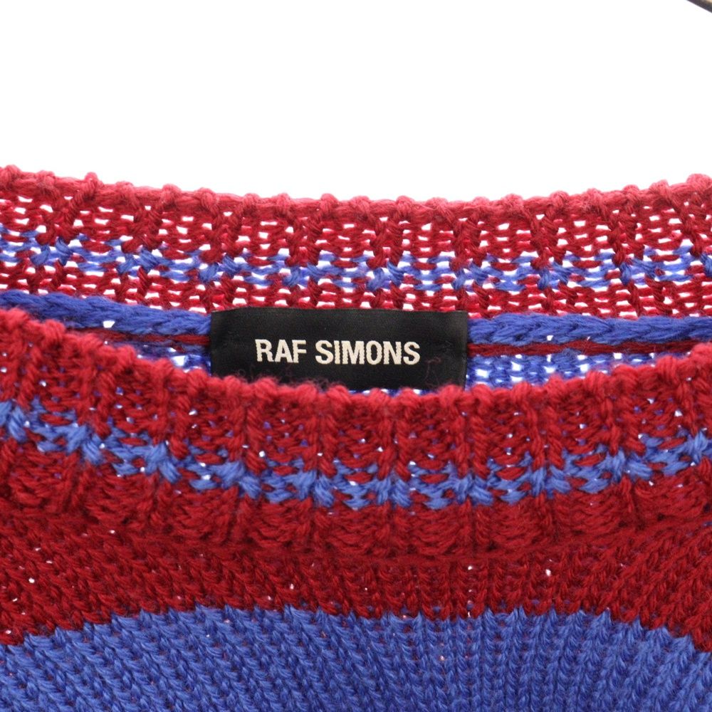ラフシモンズ RAF SIMONSショート丈 ニット 赤