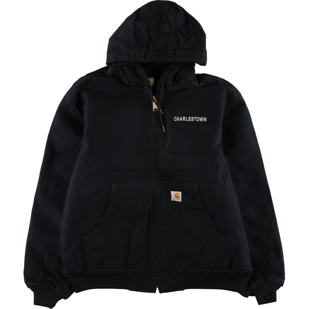 古着 カーハート Carhartt アクティブジャケット ダックフルジップパーカー メンズL相当/evb009393