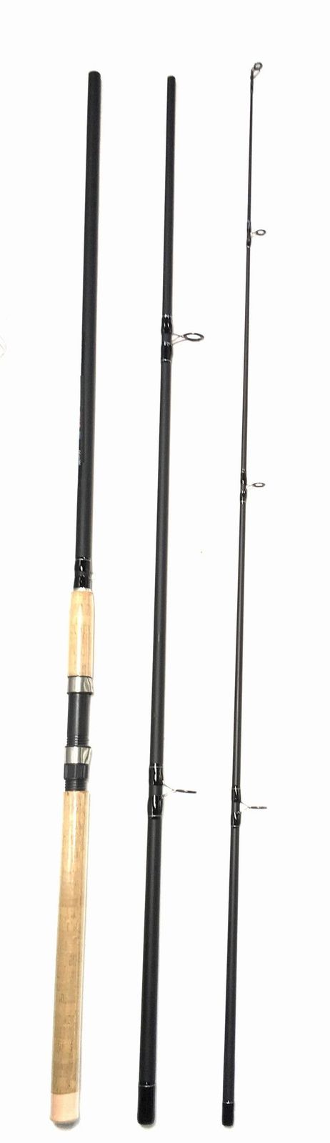 12フィート (3.6m) スピニングロッド 3ピース (MH) シーバス サーフロッド ヒラメ マゴチ 防波堤 磯竿 投げサビキ 堤防 波止釣り [ブラック] [12ft(3.6m)スピニングロッド3ピース(MH)]