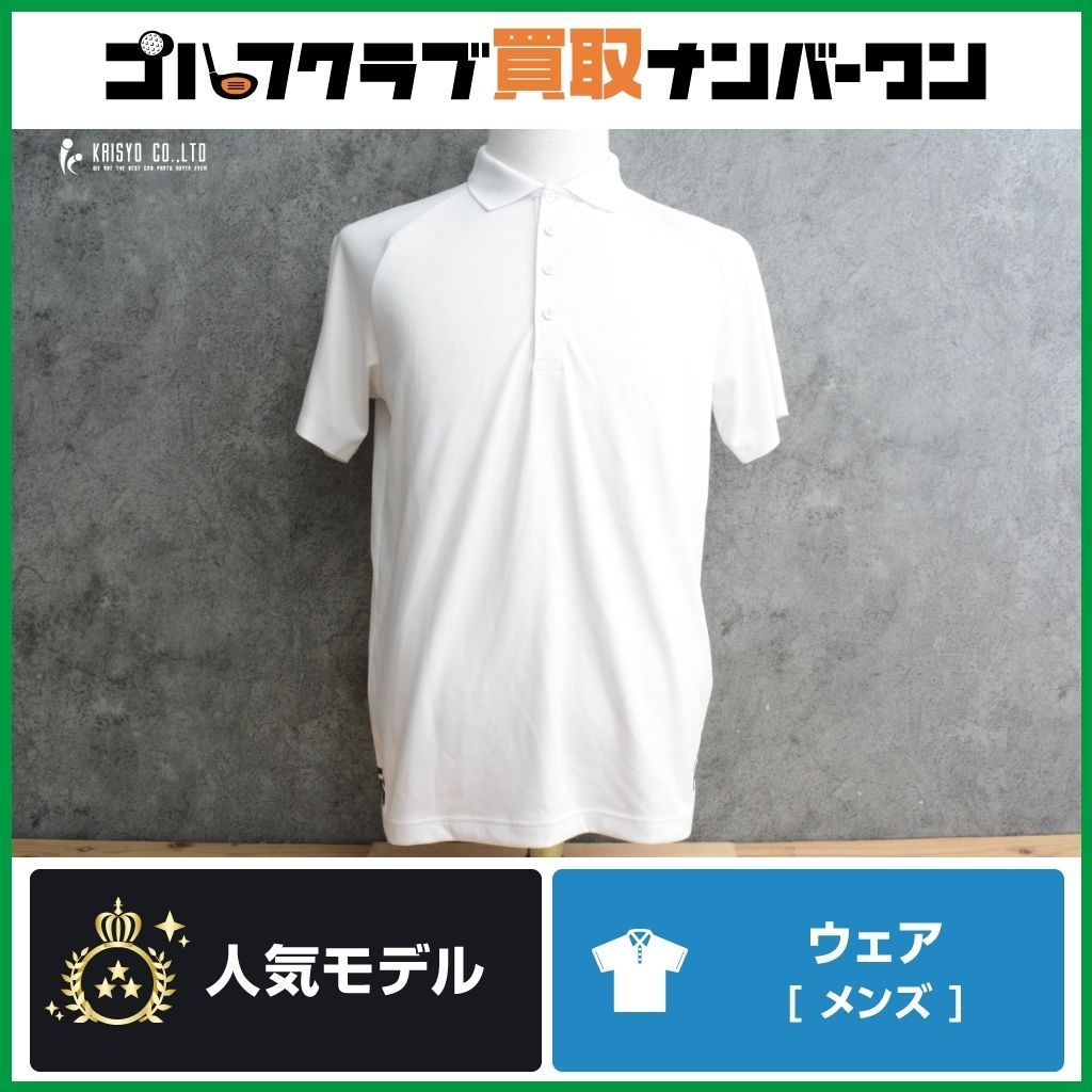 PEARLY GATES ポロシャツ サイズ5 ホワイト 男性用 サイズ5】パーリーゲイツ PEARLY GATES PGG メンズ 半袖