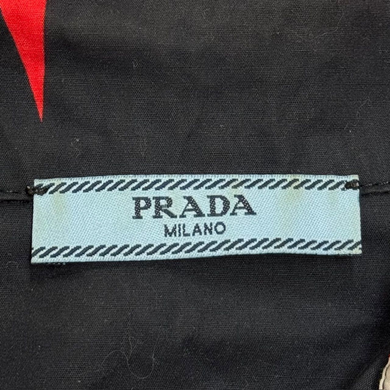 国内正規 PRADA 19AW サンダーボルトハートシャツ 半袖シャツ