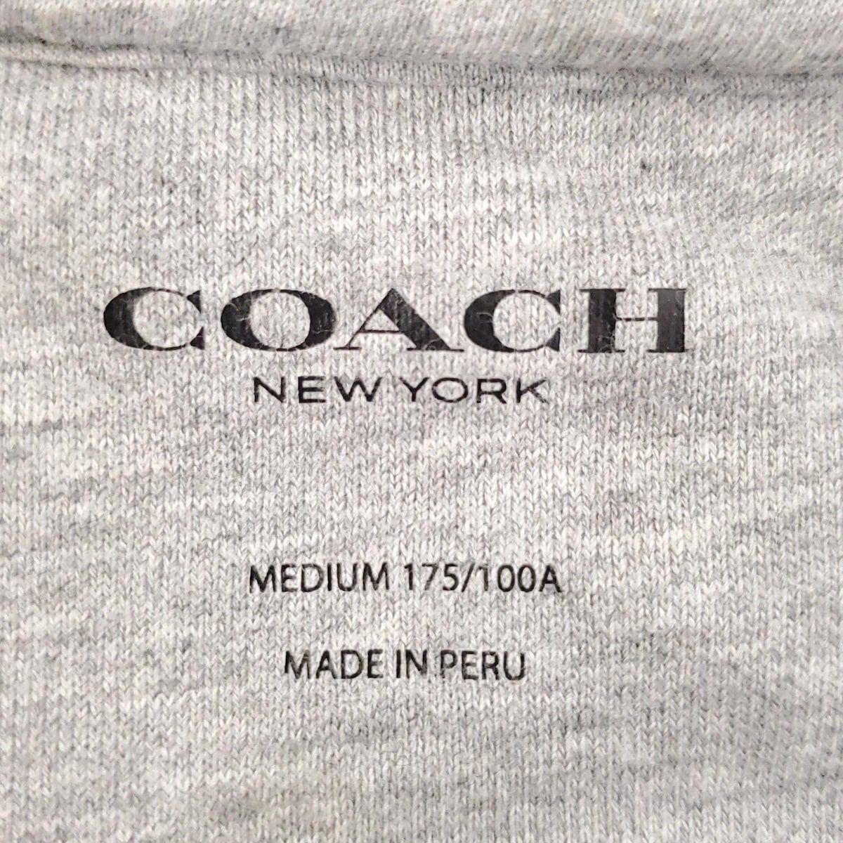 COACH(コーチ) パーカー サイズM メンズ美品 - ライトグレー