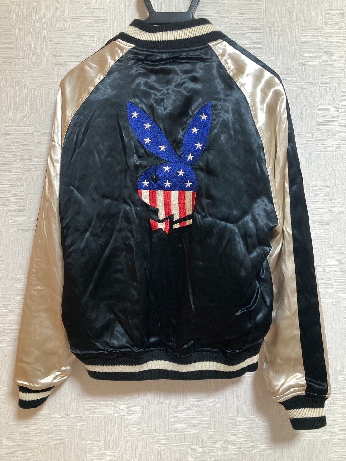 新着・秋～冬物☆Schott PLAY BOY リバーシブルスカジャン М