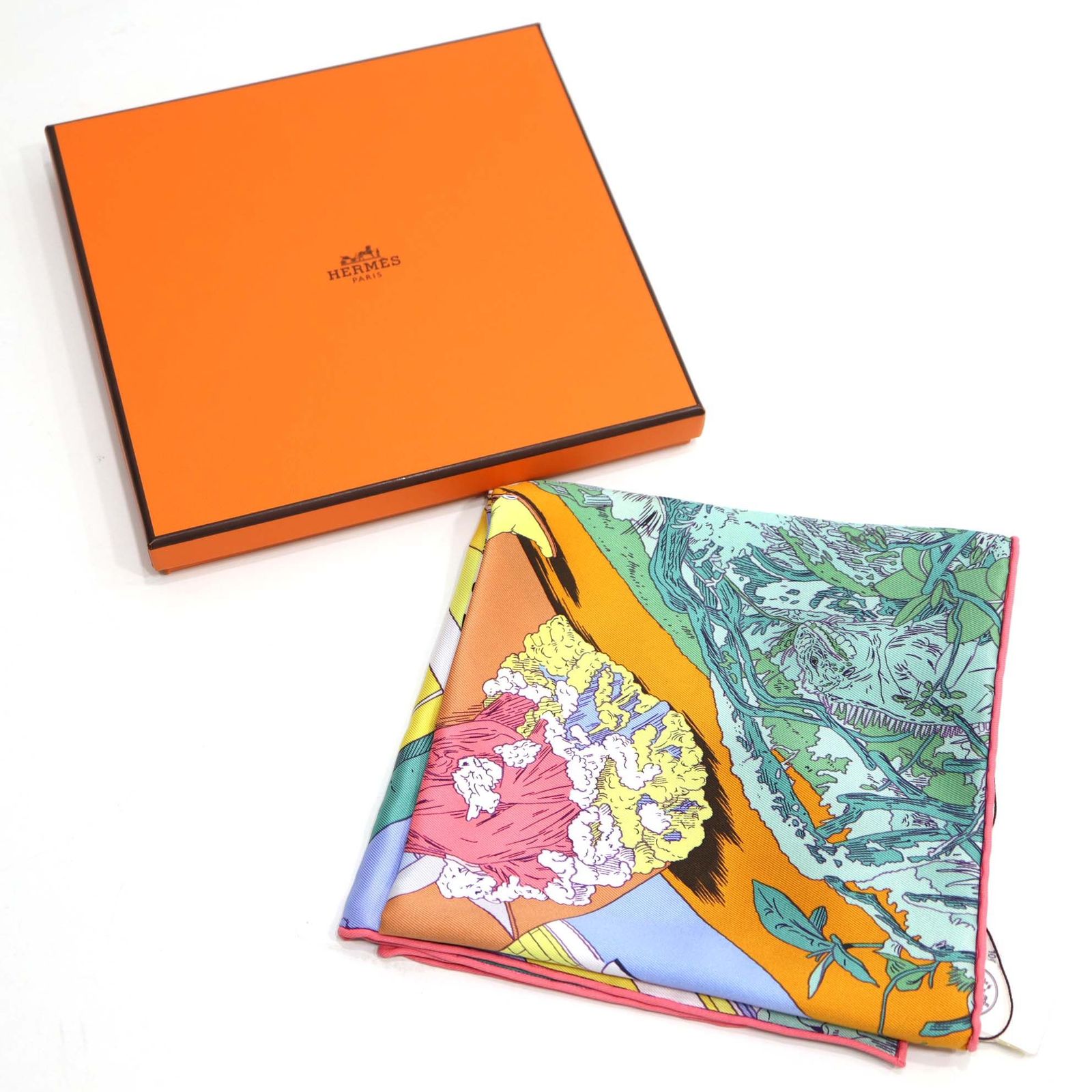 未使用 HERMES エルメス カレ70 Rendez-Vous Galant ランデヴー