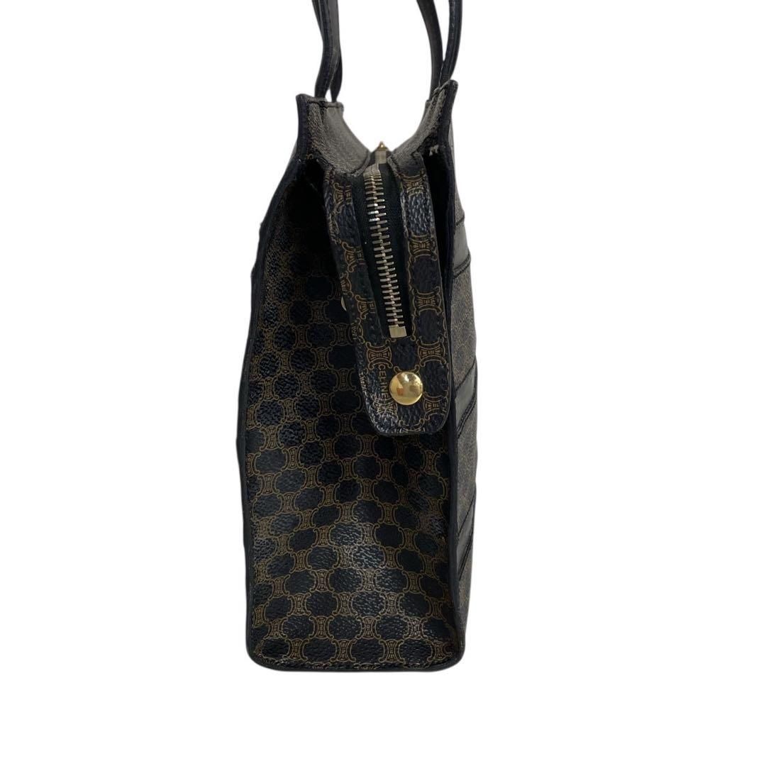 希少 セリーヌ 黒マカダム トートバッグ スクエア 肩掛け 5017 - メルカリ