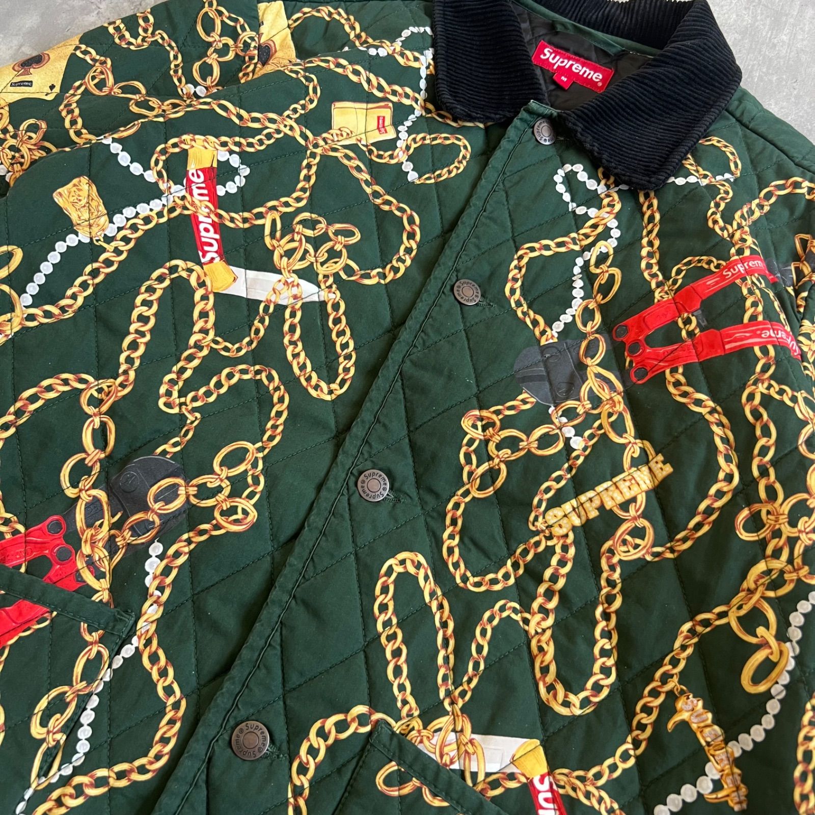 Supreme シュプリーム 20aw チェーンリンク キルティングジャケット 