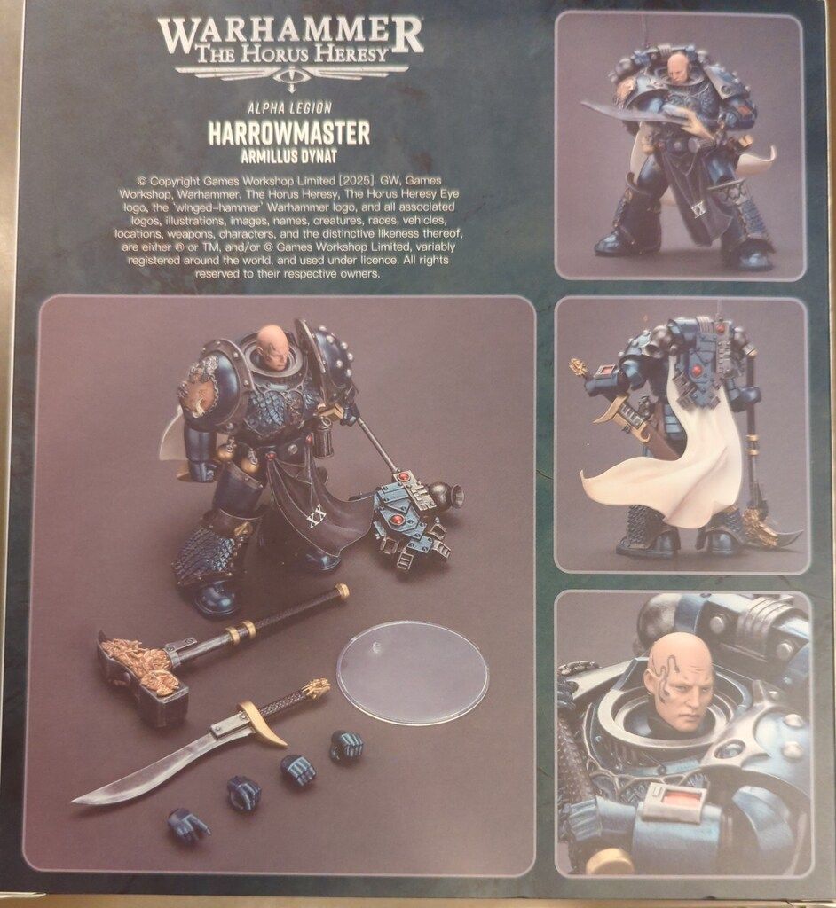 JOY TOY WARHAMMER THE HORUS HERESY ALPHA LEGION ARMILLUS DYNAT HARROWMASTER