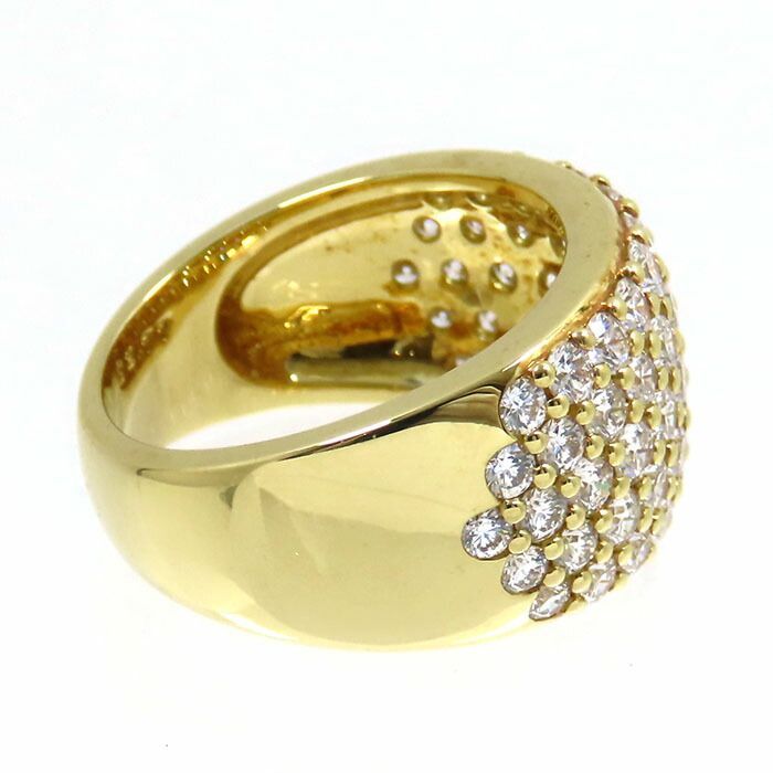 美品!ミキモトMIKIMOTOダイヤモンドパヴェリングK18WG指輪1ct超 MIKIMOTO ミキモト ハーフ エタニティ パヴェ ダイヤ リング