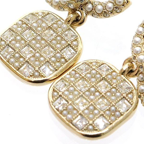 広尾店】 美品 シャネル CHANEL フェイクパールココマークピアス A21  