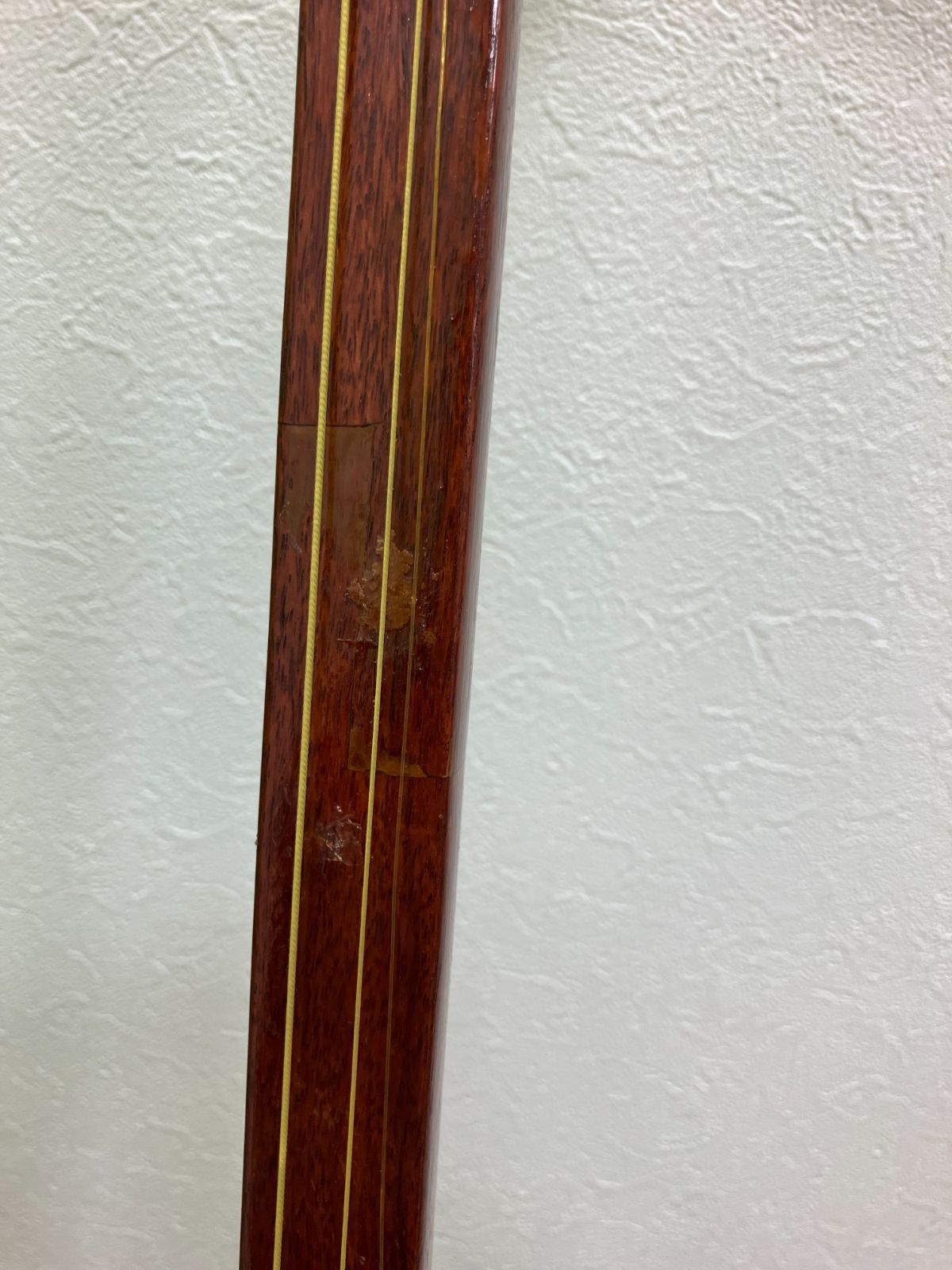 【ジャンク‼️】三味線 ジャンク品】 津軽三味線 東さわり 太棹 丸打胴 犬皮 一本溝