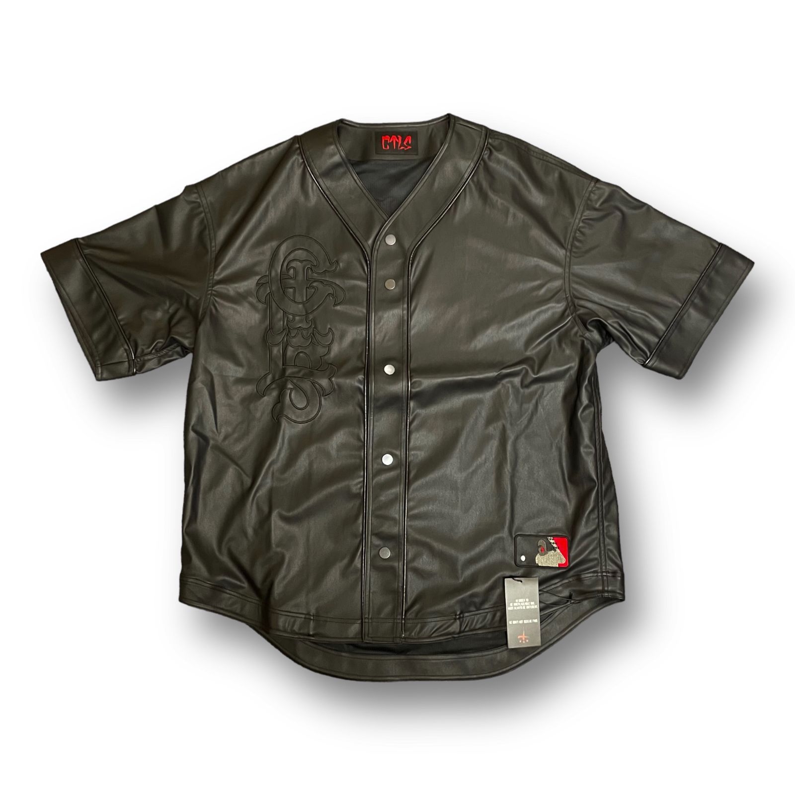 未使用品 CVTVLIST 23AW Leather Baseball Shirt レザー ベースボール 