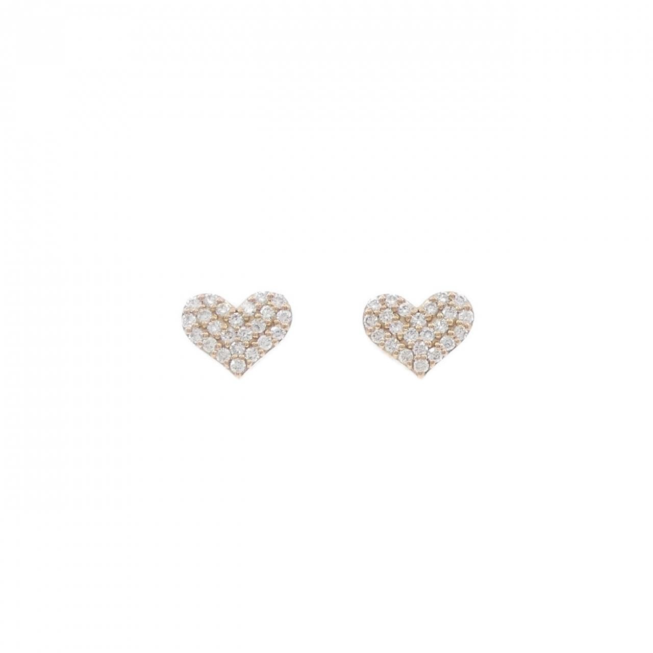 ポンテヴェキオ ハート ピアス 0.26CT - メルカリ 