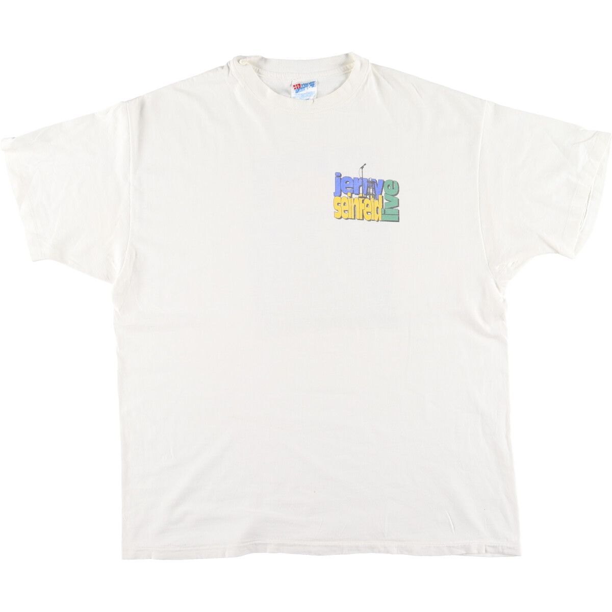 古着 90年代 ヘインズ Hanes BEEFY-T Jerry Seinfeld ジェリーサインフェルド バックプリント プリントTシャツ USA製 メンズXL/eaa427752