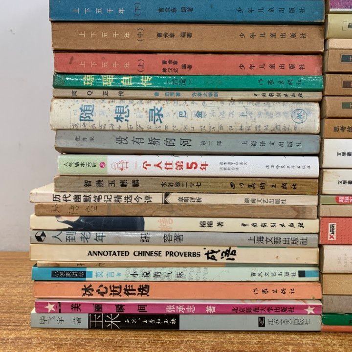 □01)【同梱不可】中国文学など中文書の本 まとめ売り約60冊大量