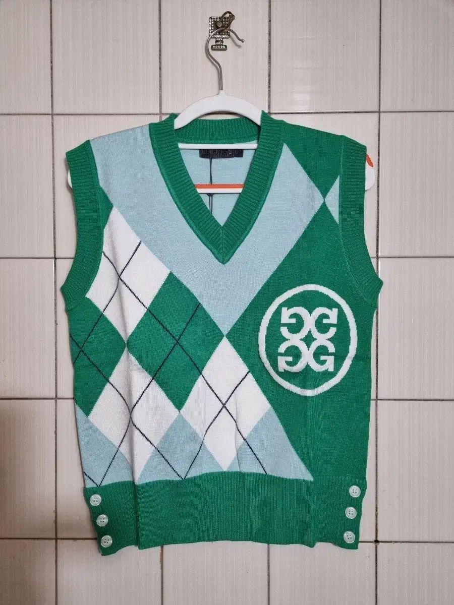 G FORE アーガイル ニート ベスト グリーン Mサイズ
