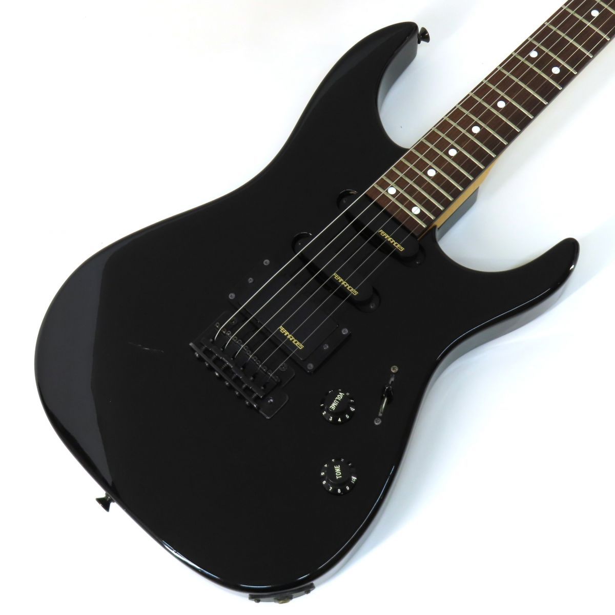 ブラック エレキギター　フェルナンデス、状態良い FERNANDES フェルナンデス STJ-40 ブラック エレキギター ※中古