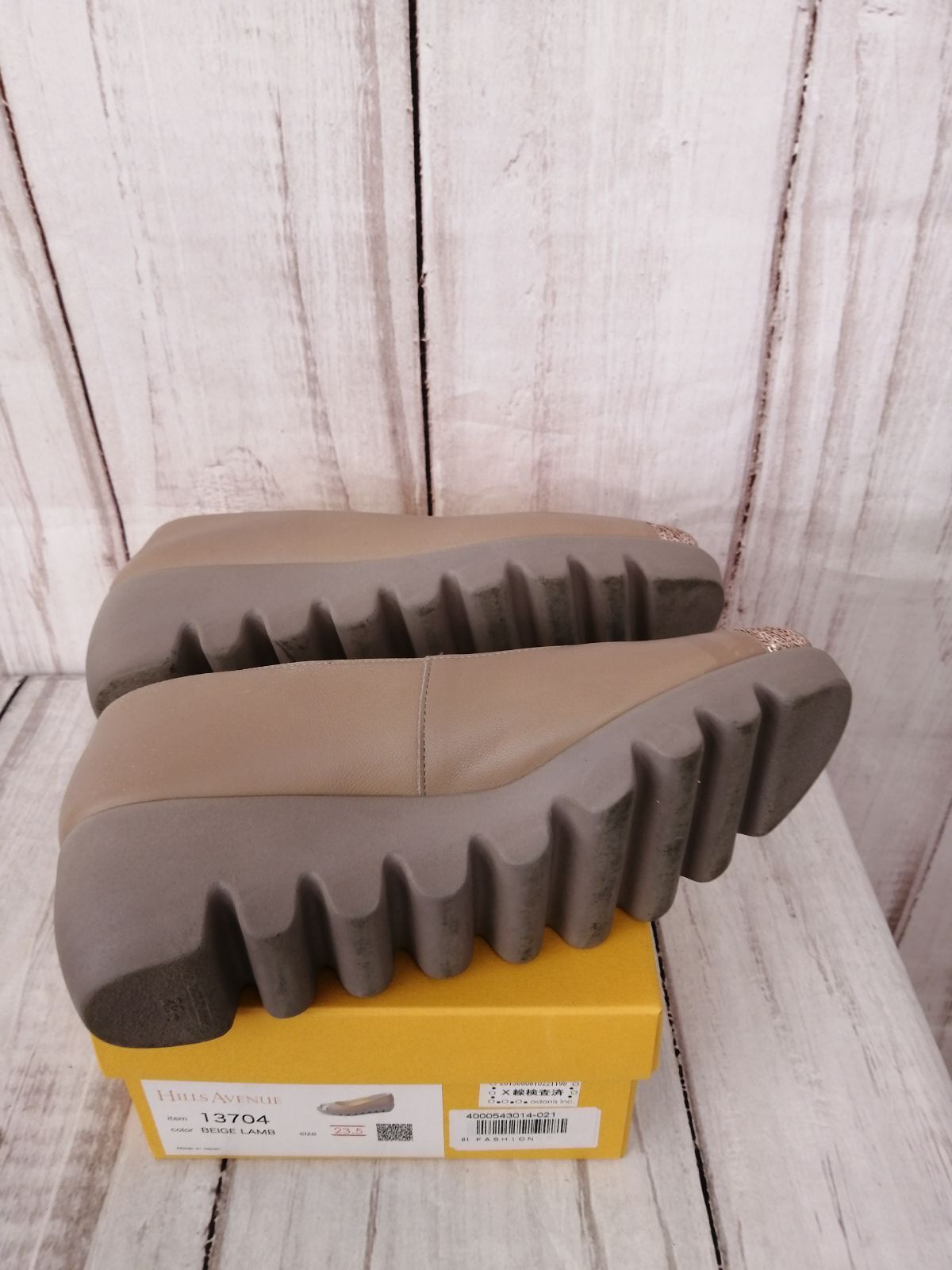 ヒルズアベニュー　エレーヌ　ベージュ23.5センチ HILLS AVENUE ヒルズアベニュー /サイズ:23.5センチ/オープン