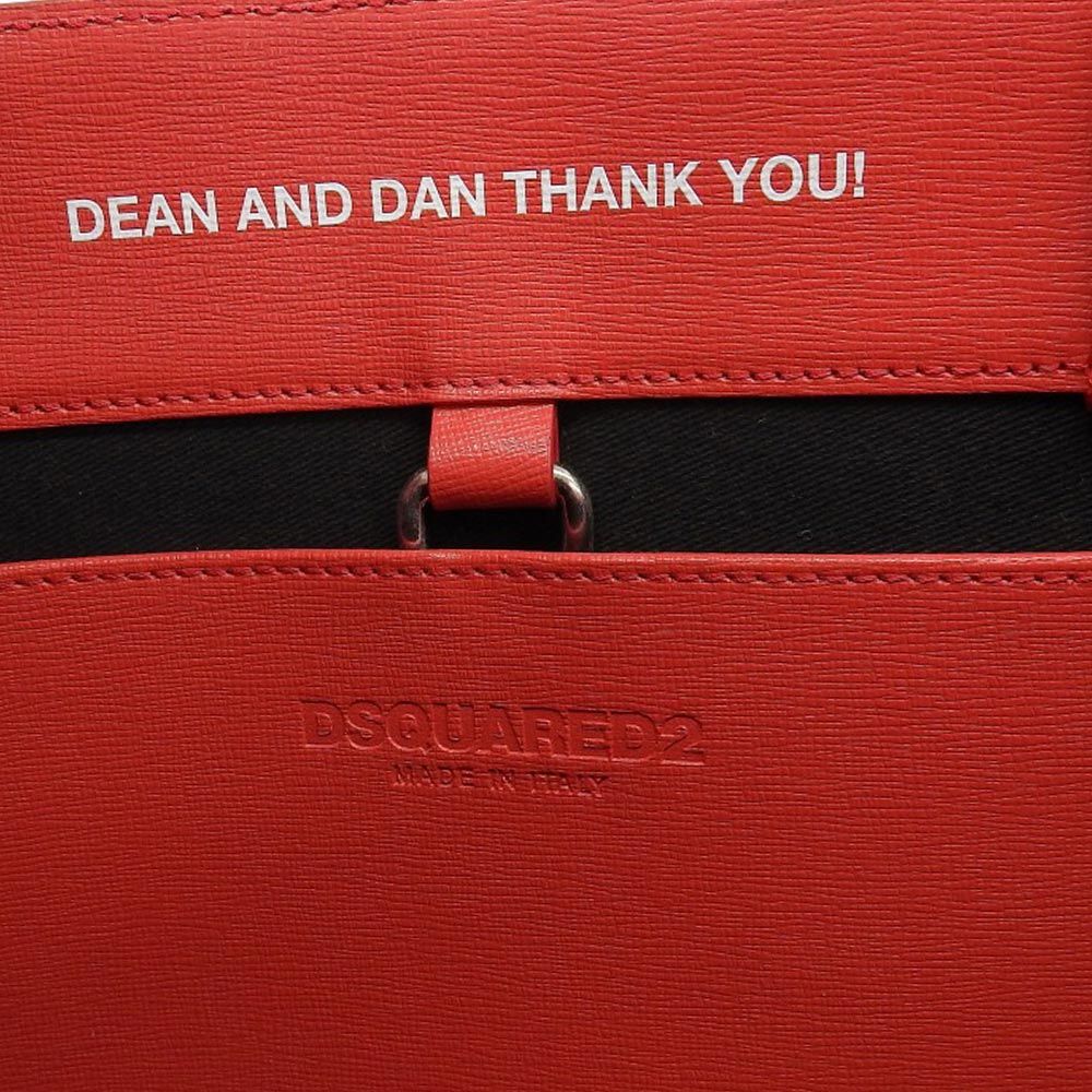 Dsquared2トートバッグ 赤 A4対応可能 タグ付未使用 ディースクエアード DSQUARED2 現行商品 Shopping