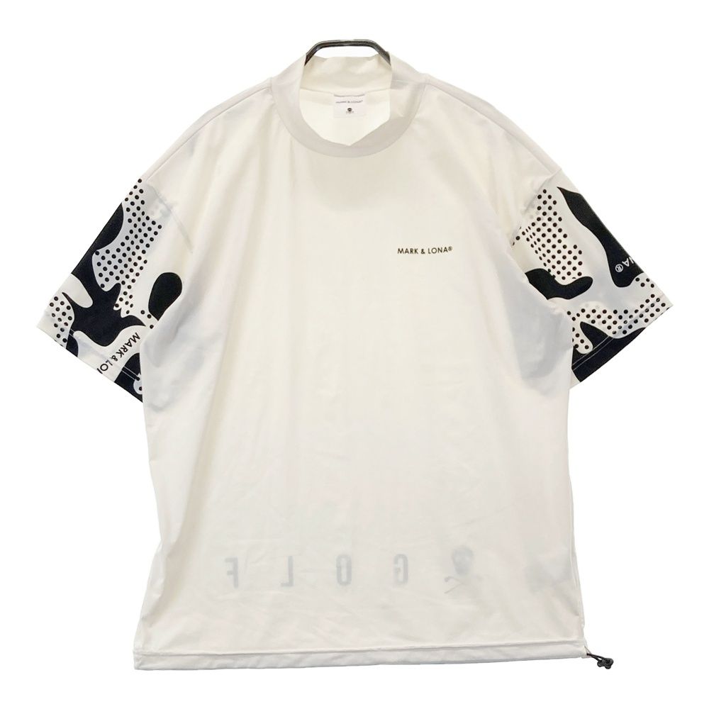 サイズ 48 MARK-LONA マークアンドロナ 2025年モデル ハイネック 半袖Tシャツ ホワイト系 240101541270 ゴルフウェア メンズ ストスト