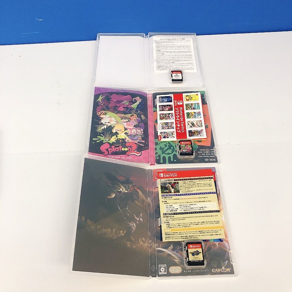 switch ソフトまとめ売り モンスターハンターライズ スプラ