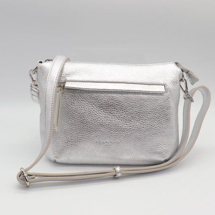 【未使用タグ付き】Pelletteria Venetaバッグ シルバー ペレッテリアベネタ ショルダーバッグ 美品 イタリア製 レザー