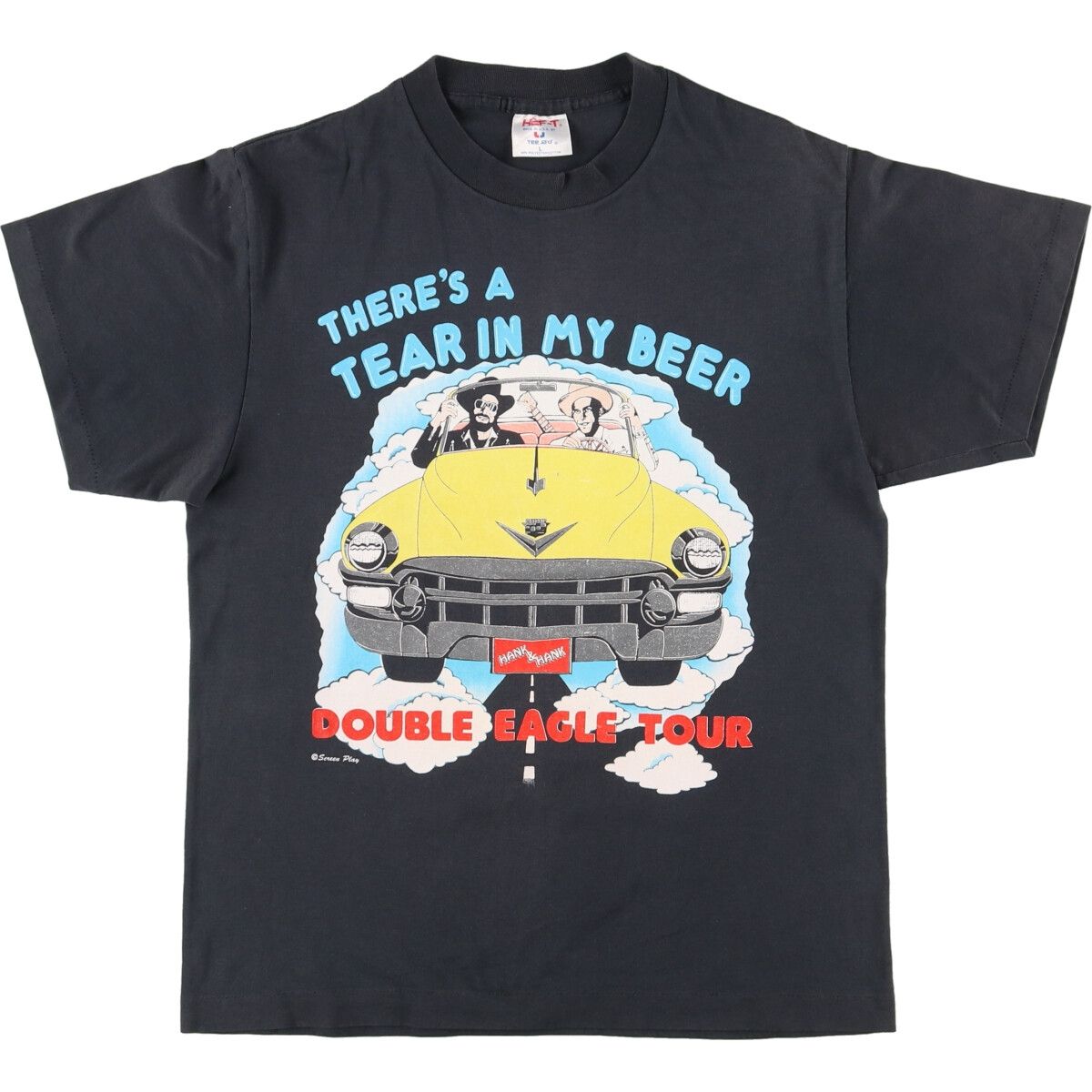 古着 90年代 TEE JAYS HANK WILLIAMS JR. ハンクウィリアムスジュニア 両面プリント バンドTシャツ バンT USA製 メンズL/eaa427642