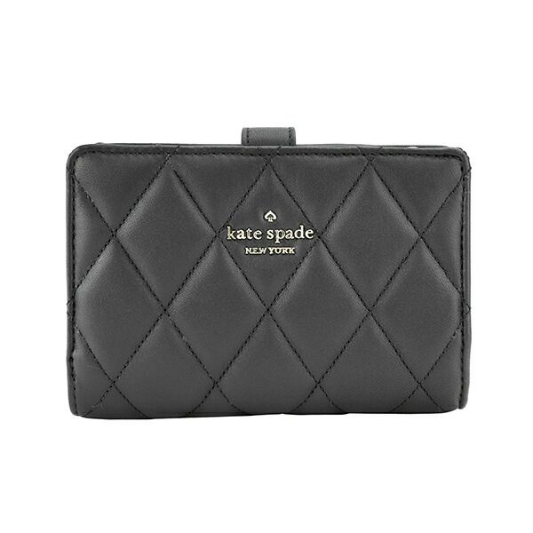 新品 ケイトスペード kate spade 2つ折り財布 SMOOTH QUILTEDLEATHER 